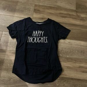 Small Navy Blue “Happy Thoughts” T-Shirt